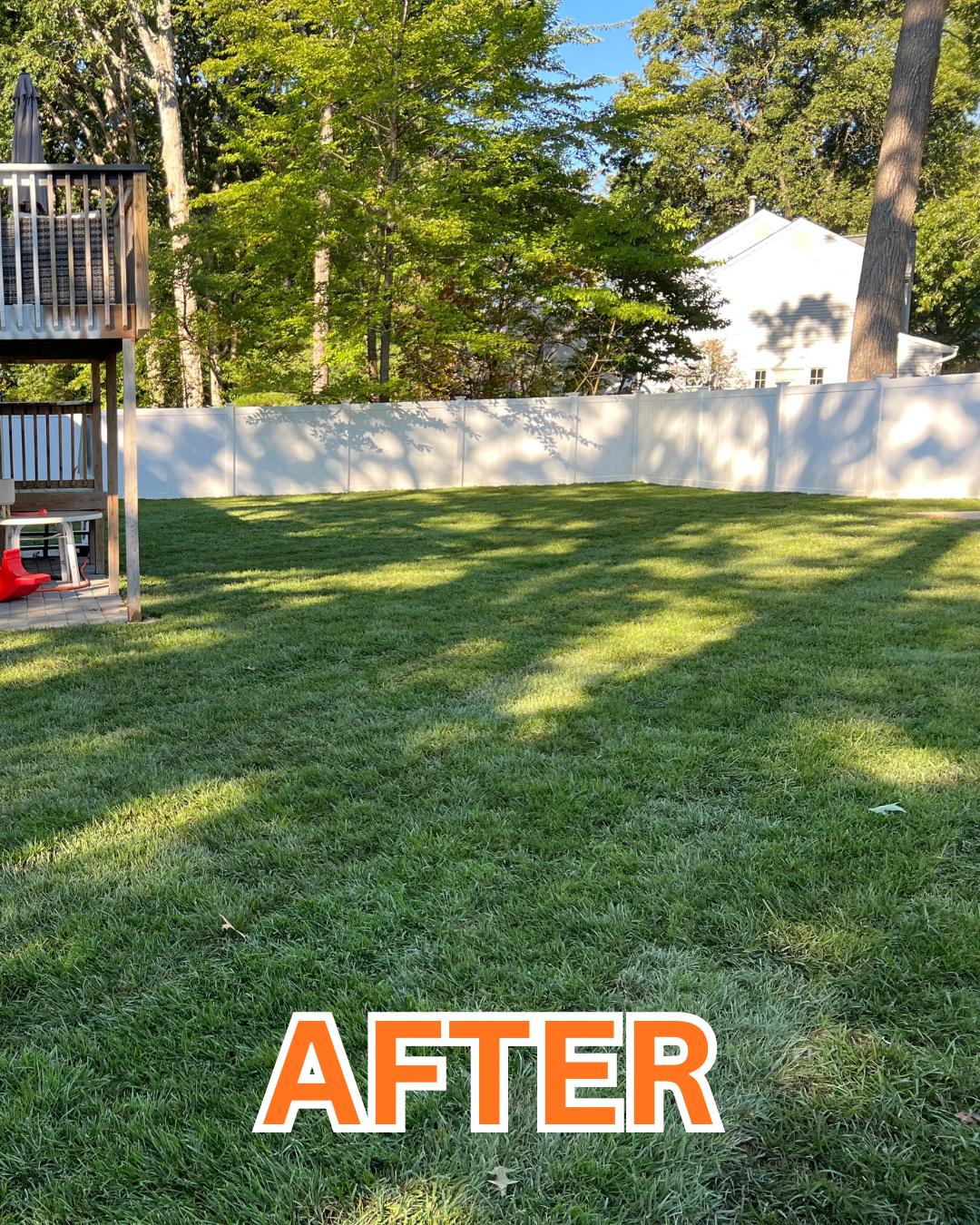 After - Lush green lawn